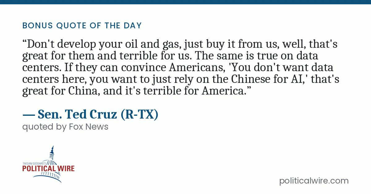 Bonus Quote of the Day