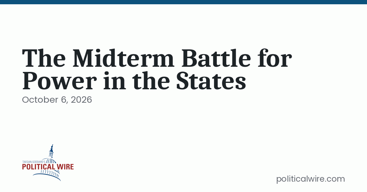 Democrats could win governor majority for first time since 2010